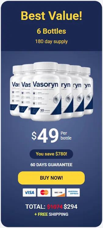 Buy Vasoryn 6 Bottle